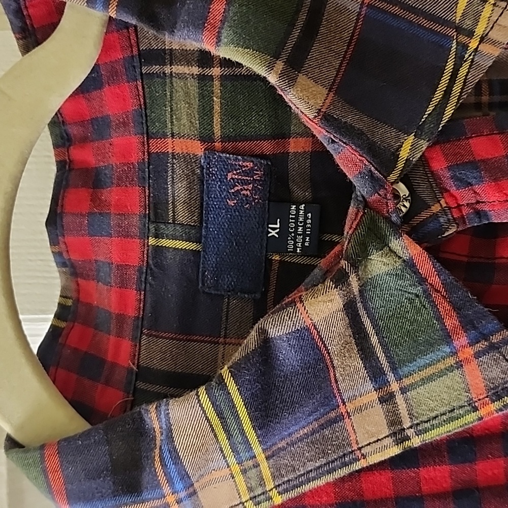 Patchwork Button-Up Shirt - image 4